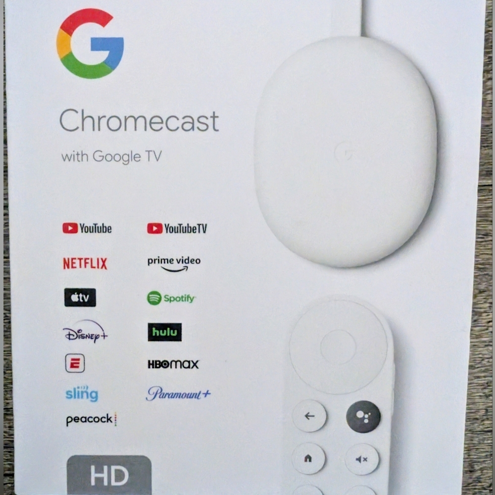 NEW Google Chromecast with Google TV Open Box Never Used - White